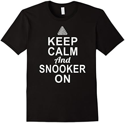 Mens Keep Calm And Snooker On Shirt 3XL Black