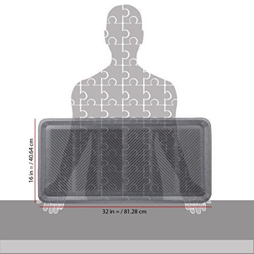SafetyCare Heavy Duty Flexible Rubber Boot Tray Door Mat 32 x 16 - Multi-Purpose for Shoes, Pets, Garden, Entryway, Pet Feeding Tray, Cat Litter Tray - 6 pack