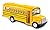 NEW Yellow School Bus Diecast Model pull back action openable doors 5 inch