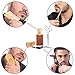 Beard Grooming & Trimming Kit (4-Pc. Set) Beech Wood Brush w/Boar Bristles, Pearwood Comb, Stainless-Steel Scissors, Shaper Template | Mustache, Facial Hair