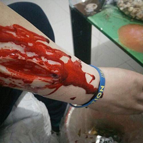 Fake Blood,Fake Halloween Blood Makeup for Costume Stage FX, Theater and Halloween Zombie, Vampire and Monster Dress Up - Vampire, Zombie, Movie Blood (30ML, Black)