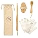 Spa's Premium Body and Face Exfoliating Set with Detachable Handle Body Brush, Face Brush & Exfoliating Glove - Premium Boar Bristles for Dry Brushing