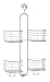 mDesign Bathroom Shower Caddy for Handheld Shower Head - Large, Silver