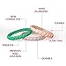 Egnaro Silicone Wedding Ring for Women,Seamless Thin and Stackble Braided Rubber Wedding Bands Rubber Rings for Women