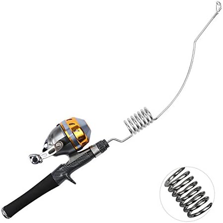 EMMROD Luya fish rod fishing wheel combination Stainless steel material elastic rod Portable EVA gun shank wheel Closed wheel set combination PQ-7C-B