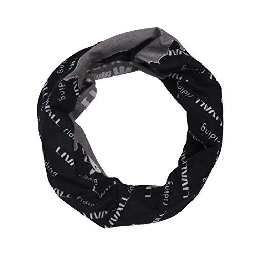 LIVALL F1Bicycle Riding Scarf Outdoor Sports scarf Neck Warmer Bandana Multi Variety Headwear face mask (Black)
