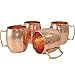 FIGO INC ® 100% Pure copper hammered Moscow Mule mugs Set of 4