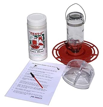 Best 1 Glass Hummingbird Feeder Starter Kit 5 Piece Bundle With