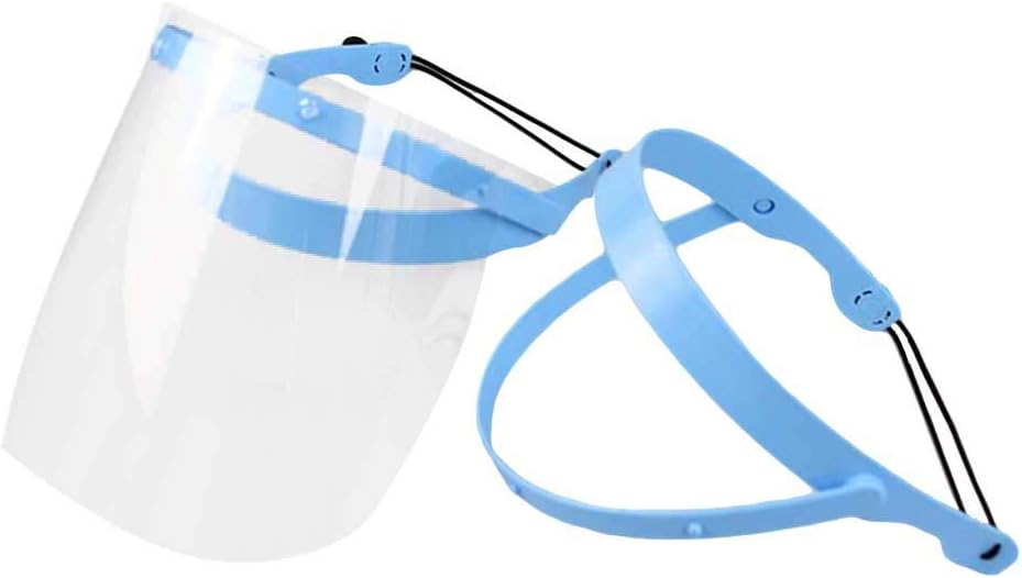 ROSENICE Adjustable Dental Face Shield Mouth Face Mask with 10 Plastic Protective Film