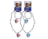 Disney Frozen Necklace and Bracelet set x 2 (1 each Color)