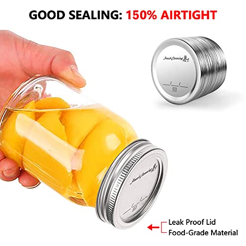 150 Count Regular Mouth Canning Lids for Ball, Kerr Jars Mason Jar