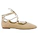 Women's Strappy Lace Up Pointed Toe Ballet Shoes Flat Sandal