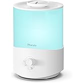 Pharata Humidifiers for Bedroom Large Room, 2.5L Cool Mist Humidifier with Essential Oil Diffuser, Top Fill Humidifier for Ba