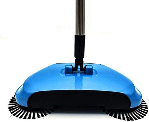 ZJDD Broom 360 Rotary Sweeping Machine Magic Manual Telescopic Floor Dust Sweeper Home Use Sweep Robotic Mop Broom With Adjustable Handle,B