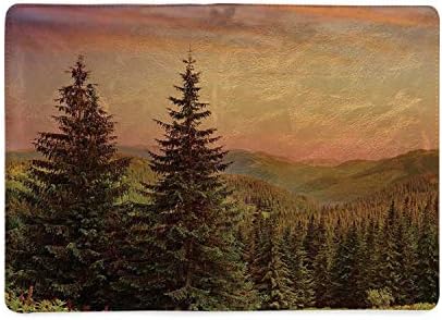 Forest Utility Notebooks,Heaven Like View with Fir Trees Pines Spruce on Sidehills at Dawn Outdoors for Work,5.82"W x 8.26"H
