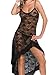 Dudebabe Women Nightwear Lingerie Plus Size Sexy Babydoll Chemise Long Gown