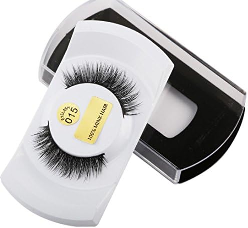 Glorrt 3D Lashes Mink Natural Thick False Fake Eyelashes Eye Lashes Makeup Extensions (N)