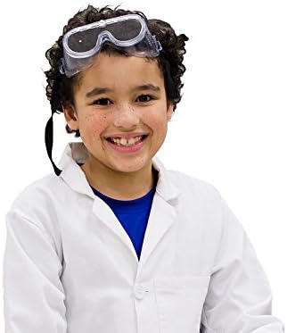 Children's White Cotton Lab Coat for Science Projects and Arts & Crafts, Medium