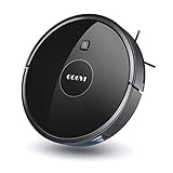 Robot Vacuum, GOOVI 1600PA Robotic Vacuum Cleaner with Self-Charging, 360° Smart Sensor Protectio, Multiple Cleaning Modes Vacuum Best for Pet Hairs, Hard Floor & Medium Carpet