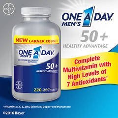 One A Day Men's 50 Plus Advantage Multi-Vitamins, SPECIALPack of 220 Count