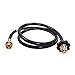 KIBOW High Pressure Propane Adaptor & Hose 5FT Long/Connects 1LB Propane Tank Connector Appliances to a Refillable 20 LBs Tank-CSA Certified