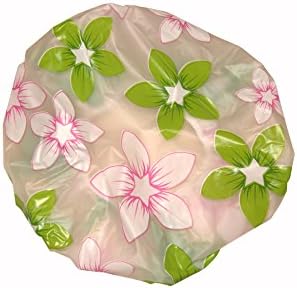 Shower Cap Fashion, Hearts, 3-Pack