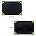 Rapid Defrosting Tray For Fast Thawing Meat Or Frozen Food-Safety, Economic, No Electricity, No Lost Food Flavors, With Green Silicone Border