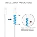 Cable Protector, DYIXIN 12 Pcs Cable Saver Flexible Silicone Spiral USB Cord Protector Compatible for All Phones/Headphone/Computer Cables, etc.(4 Colors)