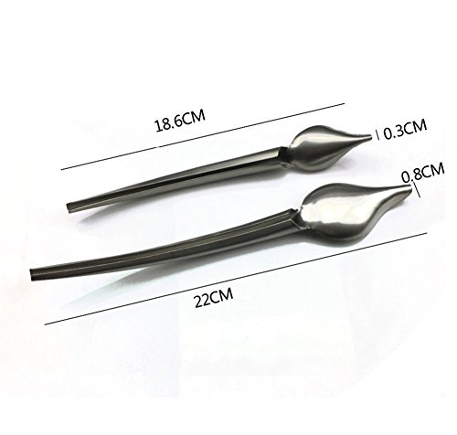 Dcrt Deco Spoon Multi-use Precision Chef Culinary Drawing Spoons for Decorating Plates, set of 2 - Thumbnail 2