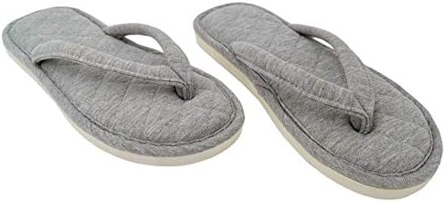 ofoot Women's Cozy Cotton Spa Thong Flip Flops House Slippers,Thick Memory  Foam Open Toe Slip On Indoor Shoes, Grey, 6-7 price in UAE | Amazon UAE |  kanbkam