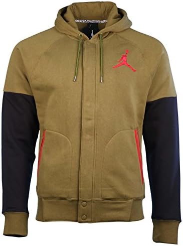 [689020-356] AIR JORDAN THE VERSITY HOODY SWEATER MENS HOODY AIR JORDANOLIVE REDM