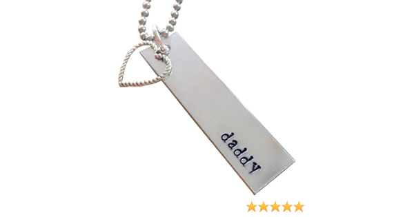 Men, Personalized daddy necklace, Gift 