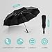 Wsky Auto Windproof Umbrella - Best 10 RIBS Folding Travel Umbrella with Bonus Leather Cover for Men Women - Perfect for Travel, Rain, Storms, or Harsh Outdoors ...