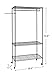 Finnhomy 3 Adjustable Shelves Sturdy Shelving Garment Rack Rolling Clothes Rack for Closet Organizer