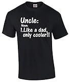 icustomworld Uncle Like a Dad Only Cooler!! T-shirt Family Tee Shirts