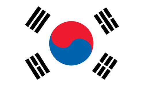 Shoe String King SSK South Korea Outdoor Flag - Large 3' x 5', Weather-Resistant Polyester