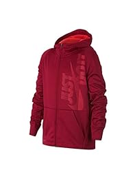 Sudadera con capucha y cremallera Nike Big Boys Dri-Fit Therma Legacy Just Do It