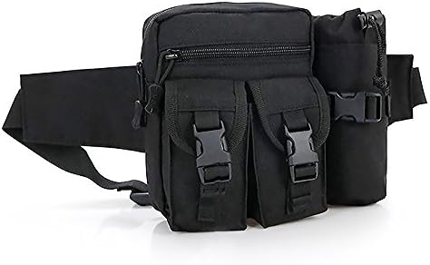 Waist fanny Pack With Water Bottle holder (without bottle) and Phone pocked Multipurpose Waterproof Bum Bag outdoor Pouch Adjustable Hip Belt for Hiking running Cycling Climbing Travel - for Men Women