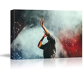 Singer Singing Beautiful Stage Painting Artwork for Home Framed