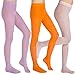 5Mayi Little Girls' Footed Solid Color Tights 3-Pair-Pack