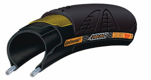 Continental Grand Prix 4000 II Bicycle Tire with Black Chili (700x20, Black)