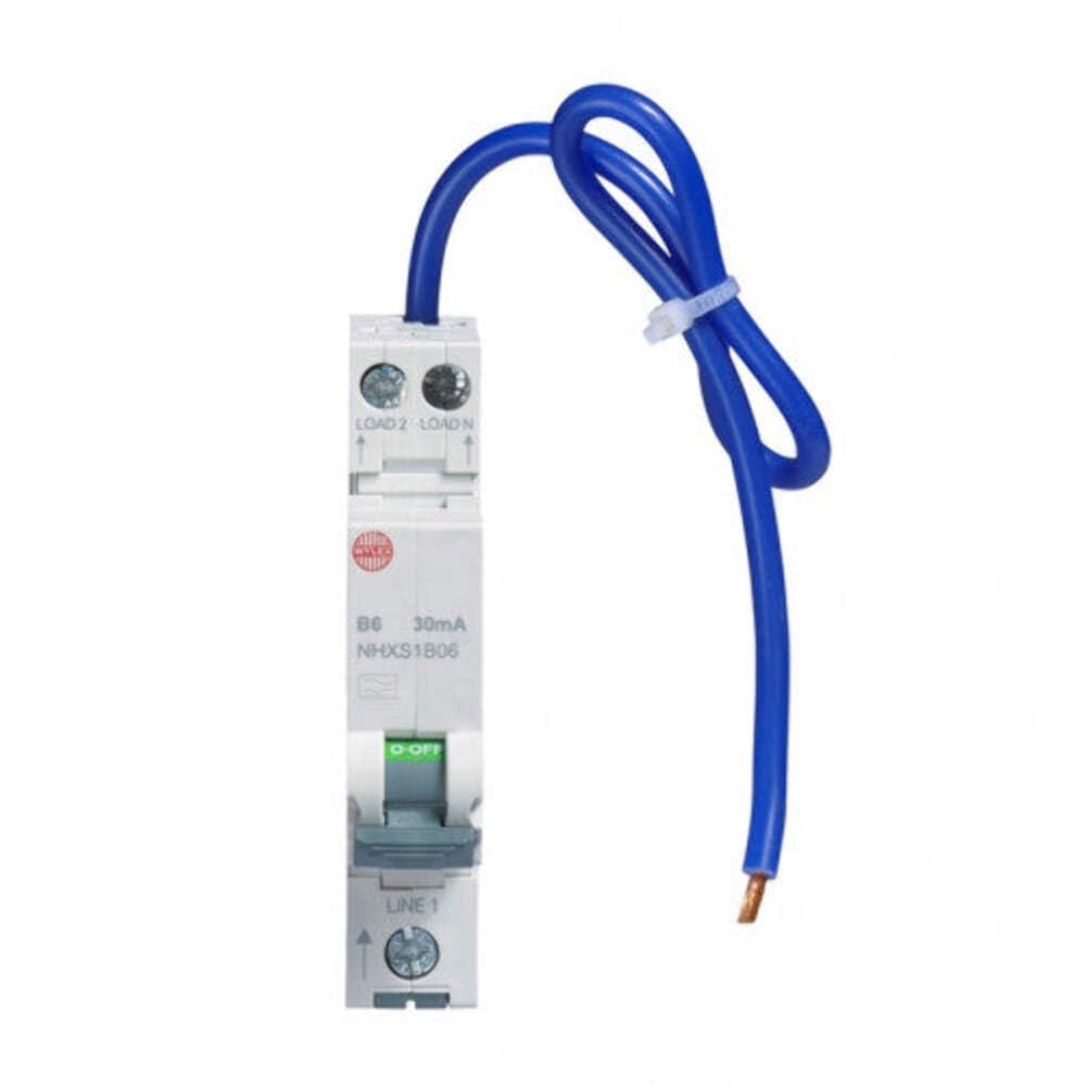 Wylex 6 AMP TYPE B 6kA 30mA RCBO NHXS1B06