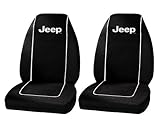 Plasticolor 6563R01 Jeep Logo Front Bucket Seat Covers - One Pair