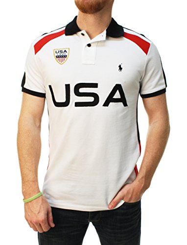 Polo Ralph Lauren Men Custom Fit USA Graphic Polo Shirt