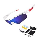 KastKing Coso Sport Sunglasses, 4 Interchangeable Colors with 2 Polarized Lenses, Ultimate Safety Impact Resistant, UV Eye Protection, Unbreakable TR90 Frame