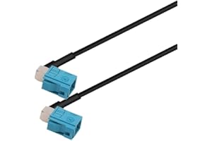 Fakra RG174 Cable ABCDEGHIKZ Type Adapter Female 90Degree Pigtail Extension Coax Cable(Fakra Z F90 to Z F90,5M)