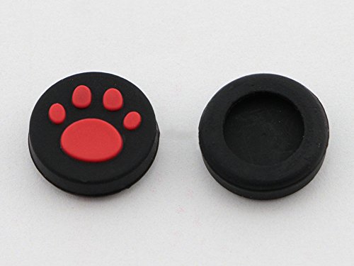 Silicone Thumb Stick Grips Caps Analog Thumbstick for PS Vita PSV 2000 PSV 1000 (Red)