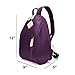 ECOSUSI Women Daypack Outdoor Sling Chest Bag Small Nylon Backpacks for College Girls Fashion Travel Bag, Purple