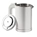 DCIGNA Electric Tea Kettle, 0.5L Stainless Steel Travel Kettle, Portable Hot Water Kettle, Auto Shut-off & Fast Boiling, Dry Protection, Suitable For Coffee, Tea, 110V/800W (White)