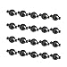 REVEW 20sets Round Brass Magnetic Jewelry Clasps For Bracelet Necklace Making Magnet Converter(Black 6mm)